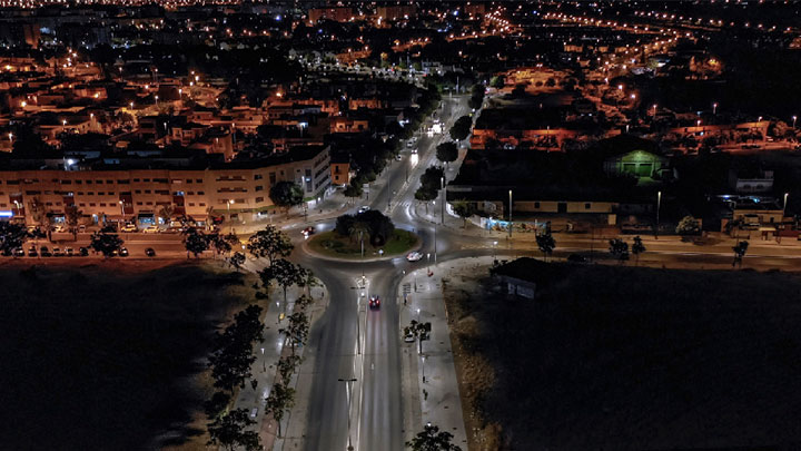 Nueva iluminaci&oacute;n LED en Jerez de la Frontera