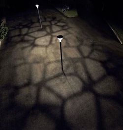 Creación de diferentes efectos sobre el suelo con luminarias Metronomis LED