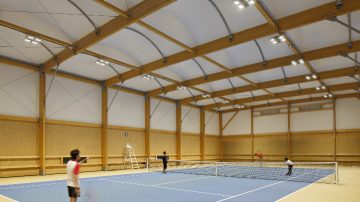 Verlichting voor binnentennisbanen - LED-schijnwerpers voor binnen	