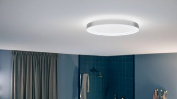 Iluminación de techo en el baño