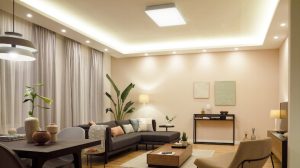 cove lighting in living room