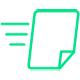 Fast file delivery icon