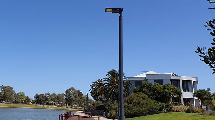 Solar street lighting for cities