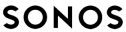 Sonos logo in black text on a transparent background, centered within the image.