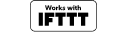 ""Works with IFTTT"" text above the IFTTT logo on a white background.