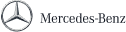 Mercedes-Benz logo and text in dark color on a transparent background.