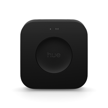 A new Hue Bridge Pro home lighting control system in black. 
