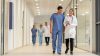 Brightly lit, clean corridor in a healthcare facility