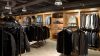 Dark garment with subtle lighting in a retail store