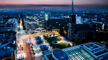 Éclairage intelligent et ville intelligente de Düsseldorf