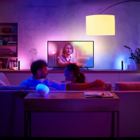 The Play gradient lightstrip is the perfect companion to the Hue sync box