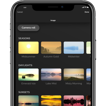 Hue scene library