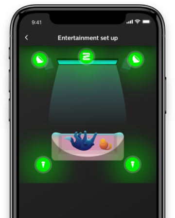 Entertaintment area set up app