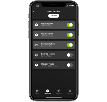 Hue lighting routines
