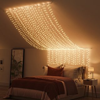Bedroom LED string lights
