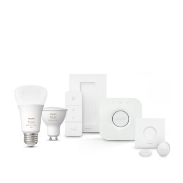 Colección de bombillas Philips Hue, Hue Bridge y foco inteligente