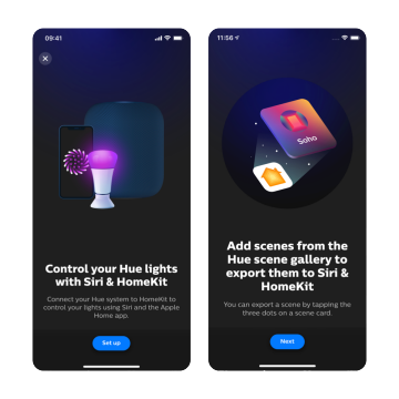 Lampen bedienen via de app