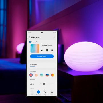 Parceiro Smartthings para a sincronia com a música